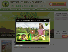 Tablet Screenshot of anatomictherapy.org